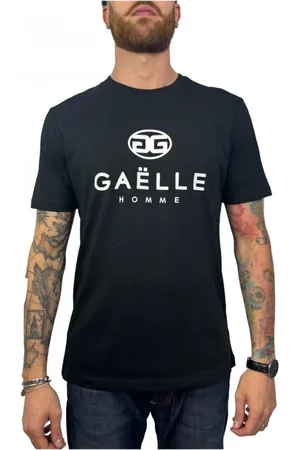 GAËLLE Tops, Heren, Zwart, M, Katoen, Katoenen T-shirt voor vrouwen