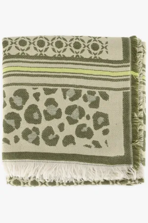 NOTRE-V Accessoires, Dames, Groen, ONE Size, Groene Angie Sjaal