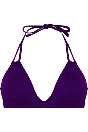 ERES Badkleding, Dames, Paars, XS, Driehoekige geëmbosseerde bikinitop