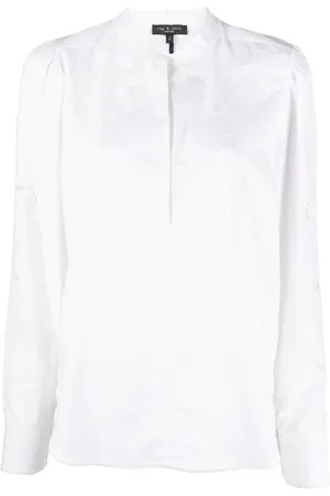 RAG&BONE Blouses & Shirts, Dames, Wit, S, Katoen, Witte Katoenen Casual Jade Blouse