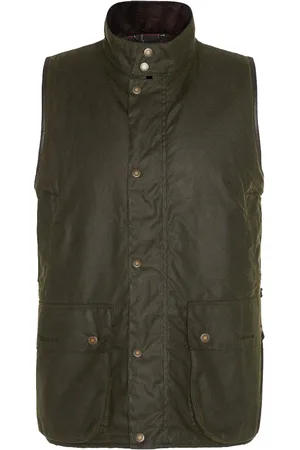 Barbour Jassen, Heren, Groen, L, Gewaxt Gilet Archief Olijf-S
