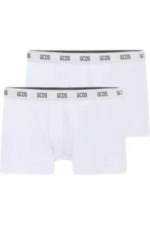 GCDS Ondergoed, Heren, Wit, XL, Heren Essentials Boxer Briefs 2-Pack