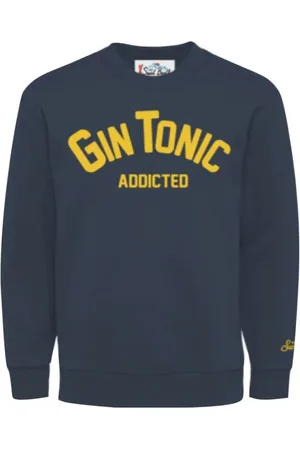 MC2 SAINT BARTH Sweatshirts & Hoodies, Heren, Blauw, L, Katoen, Katoen Gin Tonic Addicted Heren Sweatshirt