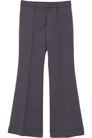 Acne Studios Broeken, Dames, Grijs, M, Signature Palazzo Broek
