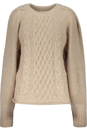 Low Classic Truien, Dames, , S, Wol, Gezellige Kabelgebreide Ronde Hals Sweater