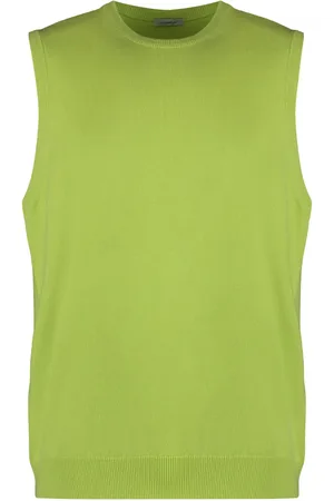 Malo Truien, Heren, Groen, L, Kasjmier, Kasjmier Ribgebreid Vest