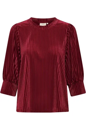 Kaffe Blouses & Shirts, Dames, Rood, M, Polyester, Rode Polyester Blouse Tops