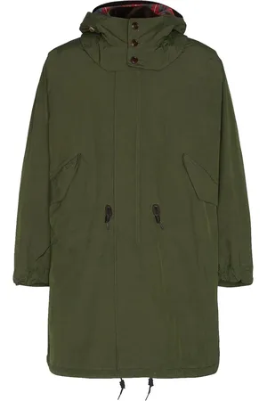 Barbour Mantels, Heren, Groen, M, Leer, Mods Casual Parka Beech-S