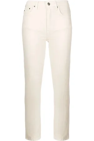KSUBI Jeans, Dames, Wit, W29, Katoen, Witte Slim Fit Straight Jeans