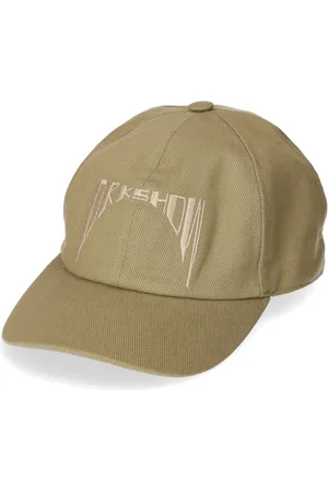 Rick Owens Accessoires, Heren, Groen, L, Denim, Geborduurde denim pet met logo