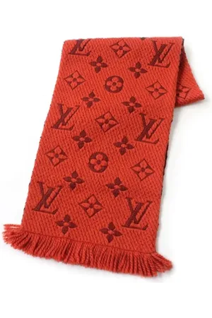 LOUIS VUITTON Pre-owned, Dames, Oranje, ONE Size, Pre-owned Wool scarves