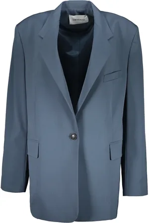 Low Classic Jassen, Dames, Grijs, L, Wol, Klassieke Blazer met Reverskraag