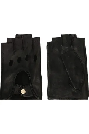 Kazar Accessoires, Dames, Zwart, L, Leer, Vingerloze autohandschoenen kussen