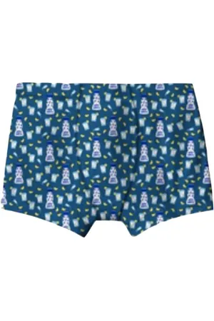 MC2 SAINT BARTH Ondergoed, Heren, Blauw, L, Heren Boxershorts in Tequila Print