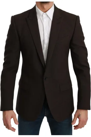 Dolce & Gabbana Jassen, Heren, Bruin, M, Wol, Bruine Martini Blazer van wol