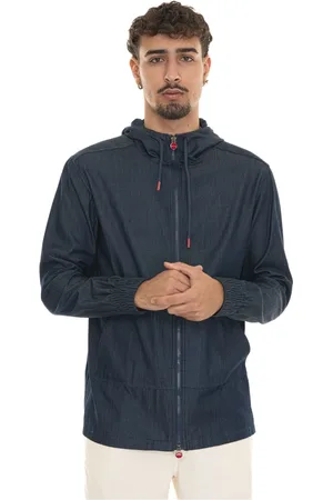 Kiton Sweatshirts & Hoodies, Heren, Blauw, L, Katoen, Katoenen Hoodie met Rits
