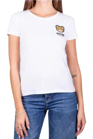 Moschino Tops, Dames, Wit, M, Dames Ondergoed T-shirt