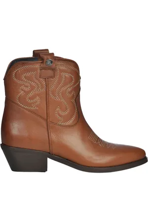 Gisel Moire Schoenen, Dames, , 37 EU, Leer, platte schoenen met borduurwerk