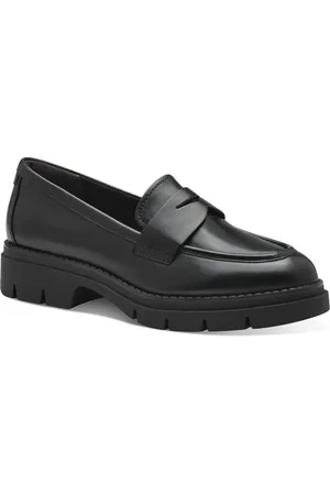 Tamaris Schoenen, Dames, Zwart, 36 EU, Leer, Klassieke leren loafer