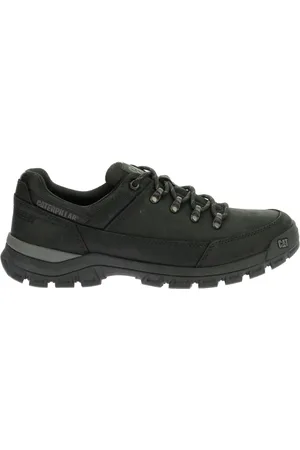 Caterpillar Schoenen, Heren, Zwart, 41 EU, Leer, Comfortabele lage wandelsneakers