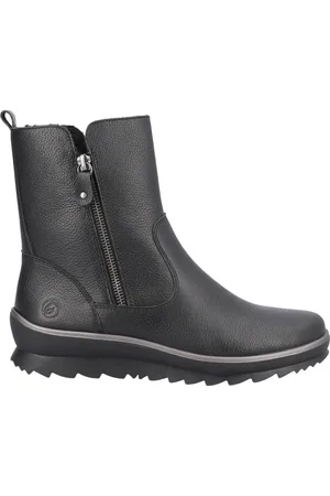 Remonte Schoenen, Dames, Zwart, 41 EU, Zwarte Casual Enkellaarsjes voor Dames