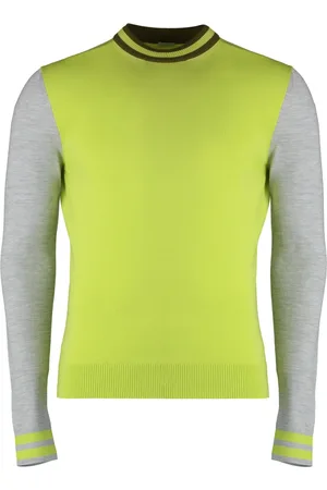 Malo Truien, Heren, Groen, 4Xl, Wol, Gebreide crew-neck wol trui