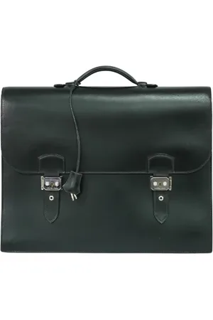 Hermès Pre-owned, Heren, Zwart, ONE Size, Pre-owned Leather briefcases