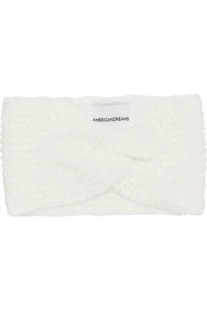 American Dreams Accessoires, Dames, Wit, ONE Size, Katoen, Katoenen Gedraaide Hoofdband Wit