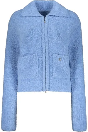 Low Classic Jassen, Dames, Blauw, S, Wol, Klassieke Wol Zip Jas