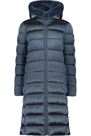 CMP Mantels, Dames, Blauw, M, Polyester, Blauwe Avion Winterjas