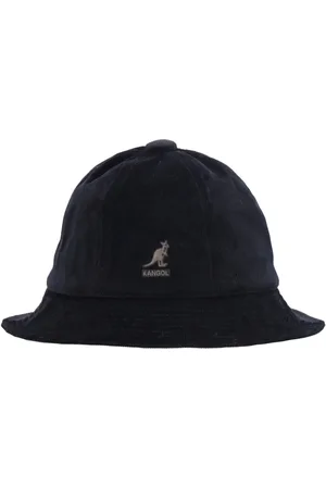 Kangol Accessoires, Heren, Zwart, S, Katoen, Casual Zwarte Fluwelen Bucket Hoed