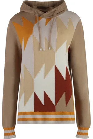 Malo Truien, Heren, , L, Kasjmier, Cashmere Gebreide Hoodie met Ribboorden
