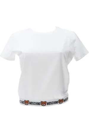 Moschino Tops, Dames, Wit, S, Dames Ondergoed T-shirt