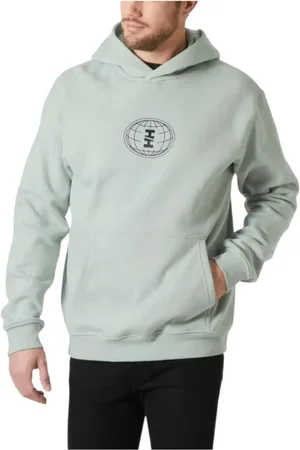 Helly Hansen Sweatshirts & Hoodies, Heren, Groen, S, Katoen, Grafische Fleece Trui
