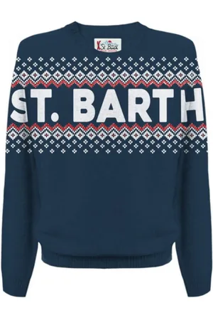 MC2 SAINT BARTH Truien, Heren, Blauw, L, Blauwe Sweaters voor Mannen