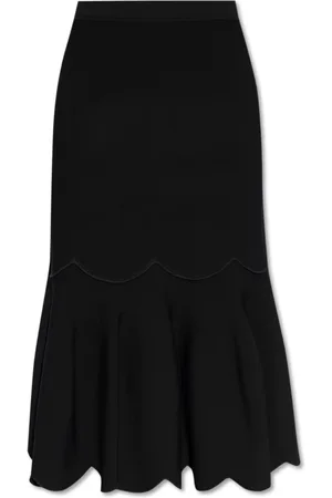 ULLA JOHNSON Rokken, Dames, Zwart, M, Leer, Rok Estela