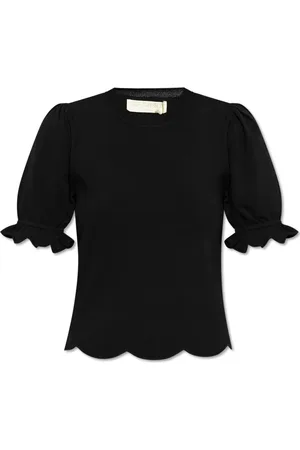 ULLA JOHNSON Blouses & Shirts, Dames, Zwart, S, Polyester, Top Noemi