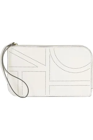 Totême Accessoires, Dames, , ONE Size, Leer, Monogram Leren Pols Pouch