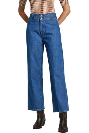 Pepe Jeans Jeans, Dames, Blauw, W29 L30, Denim, Straight Leg Denim Jeans
