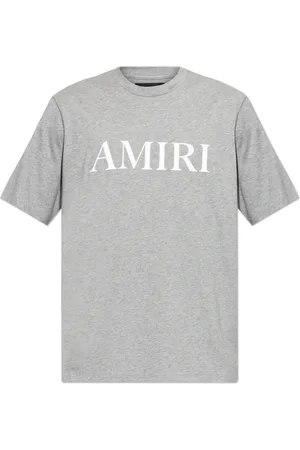 AMIRI Tops, Heren, Grijs, XL, Katoen, T-shirt met logo