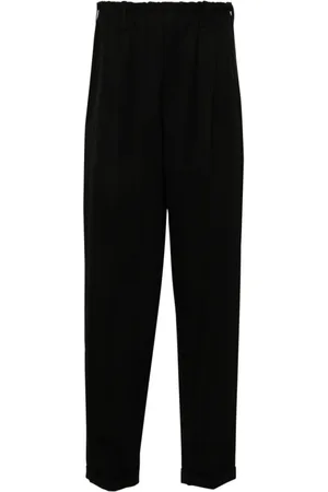 MAGLIANO Broeken, Heren, Zwart, L, Wol, Zwarte op maat gemaakte wollen broek