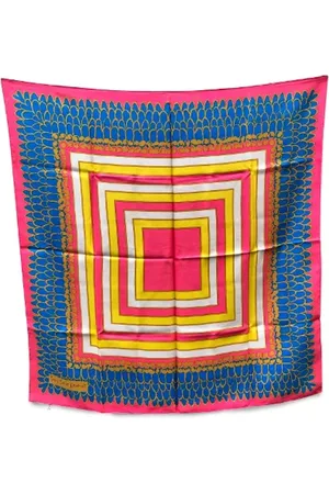 Saint Laurent Pre-owned, Dames, Veelkleurig, ONE Size, Pre-owned Silk scarves