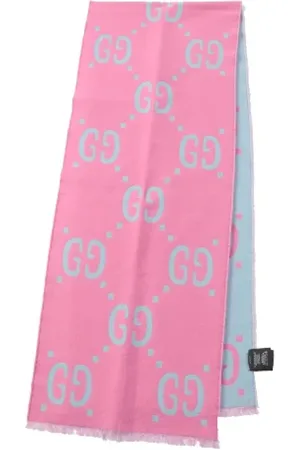 Gucci Pre-owned, Dames, Roze, ONE Size, Pre-owned Canvas scarves