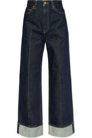 ULLA JOHNSON Jeans, Dames, Blauw, W28, Katoen, Jeans The Genevieve