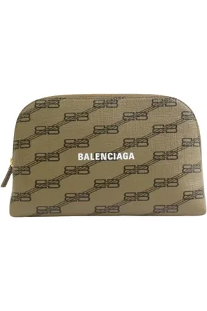Balenciaga Pre-owned, Dames, Bruin, ONE Size, Pre-owned Leather clutches