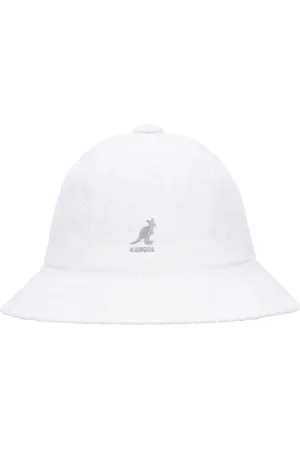 Kangol Accessoires, Heren, Wit, S, Leer, Witte Fisherman Hoed Bermuda Casual