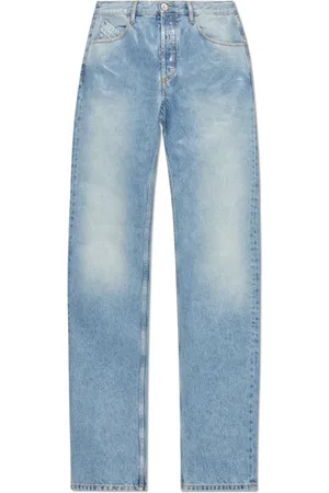 The Attico Jeans, Dames, Blauw, W24, Katoen, Jeans met logo