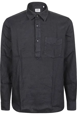 Aspesi Overhemden, Heren, Blauw, L, Blauw Klassiek Kraag Polo Shirt
