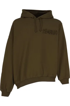 MAGLIANO Sweatshirts & Hoodies, Heren, Bruin, M, Katoen, Bruine Logo Sweatshirt met Capuchon