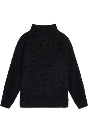 SEMICOUTURE Truien, Dames, Zwart, XS, Zwarte Trui Stijlvol Model